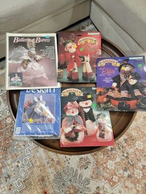 Collection of Vintage McCall's Crafts sewing patterns. Set of 5